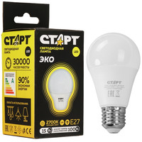Лампа светодиодная Старт LEDGLSE27 15W 30 WS