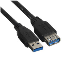 Кабель DEXP USB Type-A - USB Type-A черный 1 м