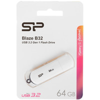 Память USB Flash 64 ГБ Silicon Power Blaze B32 [SP064GBUF3B32V1W]