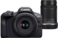 Беззеркальный фотоаппарат Canon EOS R100 RF-S18-45 IS STM + RF-S55-210 IS STM KIT черный