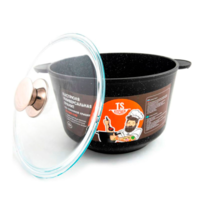 Кастрюля TS Kitchen Гранит TS-G076.0G   черный