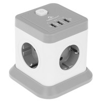 Сетевой фильтр Cablexpert TWR-4-U3-W-2 белый