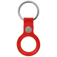 Чехол Apple AirTag Leather Key Ring для Apple AirTag красный