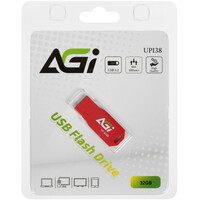 Память USB Flash 32 ГБ Agi UP138 [AGI032GBRUP138-RT]