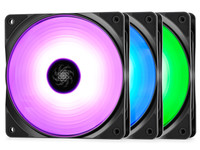 Комплект вентиляторов DEEPCOOL RF120 [DP-FRGB-RF120-3C] черный