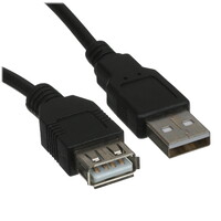 Кабель DEXP USB Type-A - USB Type-A черный 5 м