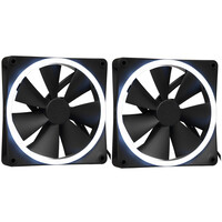 Комплект вентиляторов NZXT F140 RGB DUO Double pack [RF-D14DF-B1] черный