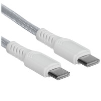 Кабель Borofone USB Type-C - USB Type-C белый 1 м