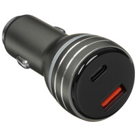 Автомобильное ЗУ KEYRON KCU2AC72WPD15SL серый