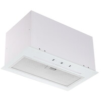 Вытяжка полновстраиваемая KRONA ALENA 500 GLASS WH SGC DN белый/белый