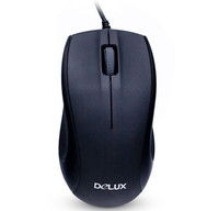 Мышь проводная Delux DLM-375OUB  черный