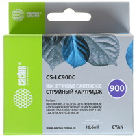 Картридж Cactus CS-LC900C голубой