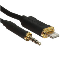 Кабель   Hoco Lightning - jack 3.5 мм черный