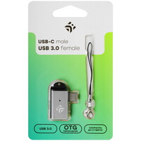 Переходник DEXP USB Type-C - USB Type-A серый