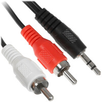 Кабель   Aceline jack 3.5 мм - 2RCA черный