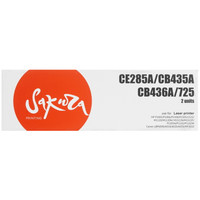 Набор картриджей лазерный Sakura CE285A/CB435A/436A/725 черный