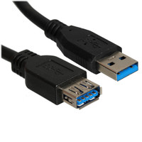 Кабель DEXP USB Type-A - USB Type-A черный