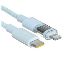 Кабель Baseus Lightning 8-pin - USB Type-C голубой