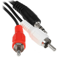 Кабель   Aceline jack 3.5 мм - 2RCA черный