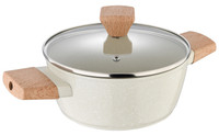 Кастрюля Bergner Naturally BG-34745-CR 2.4 л 20 см белый