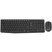 Клавиатура+мышь беспроводная   Logitech MK235 серый