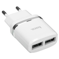 Сетевое зарядное устройство Hoco C12 Smart белый