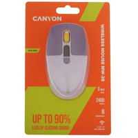 Мышь беспроводная CANYON MW-26 [MW-26] фиолетовый