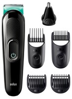 Триммер Braun MGK3321 черный/голубой