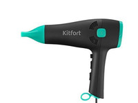 Фен Kitfort КТ-3222 черный/зеленый