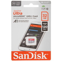 Карта памяти SanDisk Ultra microSDHC 32 ГБ [SDSQUA4-032G-GN6MN]