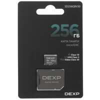 Карта памяти DEXP microSDXC 256 ГБ