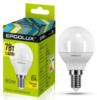 Лампа светодиодная Ergolux LED-G45-7W-E14-3K