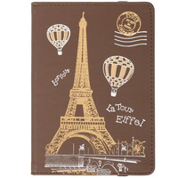 6" Чехол-книжка Vivacase Paris для любых моделей коричневый