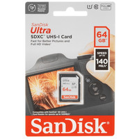 Карта памяти SanDisk Ultra SDXC 64 ГБ [SDSDUNB-064G-GN6IN]