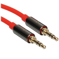Кабель   DEXP jack 3.5 мм - jack 3.5 мм красный