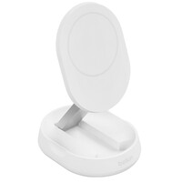 Беспроводное зарядное устройство Belkin Convertible Magnetic Wireless Charging Stand белый