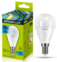 Лампа светодиодная Ergolux LED-G45-9W-E14-4K