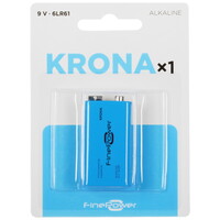 Батарейка FinePower крона (6LR61/6F22/CR-9V)