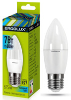 Лампа светодиодная Ergolux LED-C35-7W-E27-4K