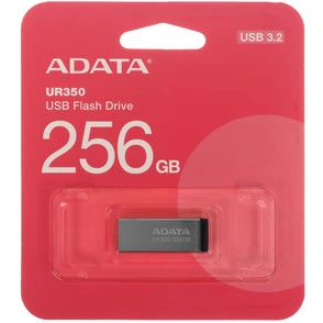 Память USB Flash 256 ГБ Adata UR350 [UR350-256G-RSR/BK]