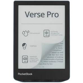 Обзор на электронную книгу 6" PocketBook 634 Verse Pro синий