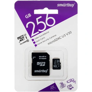 Карта памяти Smartbuy microSDXC 256 ГБ [SB256GBSDCCTV]