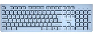 Клавиатура  беспроводная CANYON HKB-W01 цвет голубой