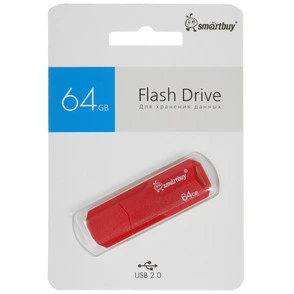 Память USB Flash 64 ГБ Smartbuy Clue [SB64GBCLU-R]