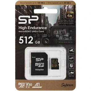 Карта памяти Silicon Power microSDXC 512 ГБ [SP512GBSTXDV3V1HSP]