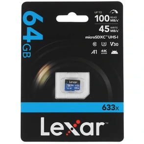 Обзор карты памяти Lexar High Performance 633x microSDXC 64 ГБ LMS0633064G-BNNNG