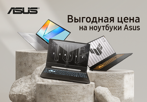 Выгодная цена на ноутбуки Asus