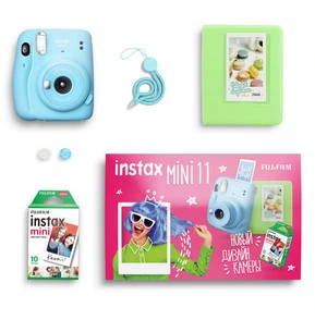 Набор с альбомом Fujifilm Instax mini 11 Sky Blue — Обзор