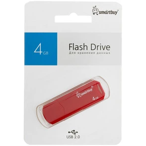Память USB Flash 4 ГБ Smartbuy Clue [SB4GBCLU-R]