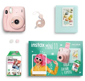 Набор Fujifilm Instax mini 11 Blush Pink (Камера+Альбом+Фотопленка Mini 10 шт) — Обзор